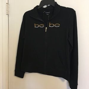 Be Be. NEW Zip up Black Jacket Knit M New